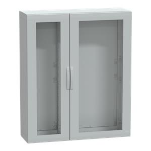 Floor standing encl. polyester vers.PLA compl.sealed 1500x1250x420 IP65 glazed
