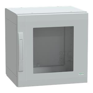 Floor standing encl. polyester vers.PLA compl.sealed 500x500x420 IP65 glazed