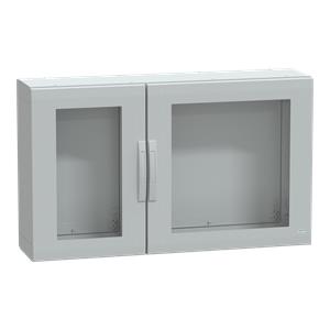 Floor standing encl. polyester vers.PLA compl.sealed 750x1250x320 IP65 glazed