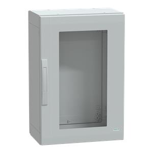 Floor standing encl. polyester vers.PLA compl.sealed 750x500x320 IP65 glazed