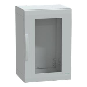 Floor standing encl. polyester vers.PLA compl.sealed 750x500x420 IP65 glazed