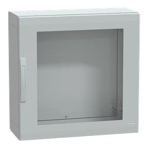 Floor standing encl. polyester vers.PLA compl.sealed 750x750x320 IP65 glazed