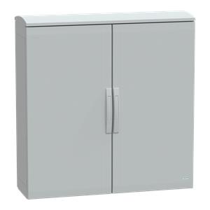 Floor standing encl. polyester vers.PLAT open top w/ canopy 1000x1000x320 IP44
