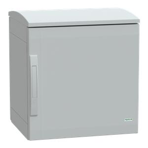 Floor standing encl. polyester vers.PLAT open top w/ canopy 500x500x420 IP44