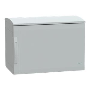 Floor standing encl. polyester vers.PLAT open top w/ canopy 500x750x420 IP44