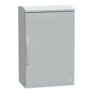 Floor standing encl. polyester vers.PLAT open top w/ canopy 750x500x320 IP44