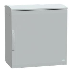Floor standing encl. polyester vers.PLAT open top w/ canopy 750x750x420 IP44