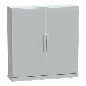 Floor standing encl.polyester vers.PLAZ w/plinth open bottom 1000x1000x320 IP54