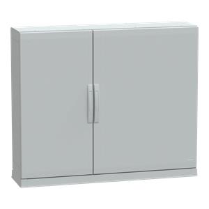Floor standing encl.polyester vers.PLAZ w/plinth open bottom 1000x1250x320 IP54