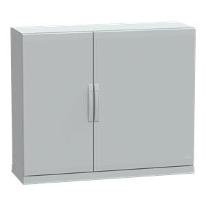 Floor standing encl.polyester vers.PLAZ w/plinth open bottom 1000x1250x420 IP54