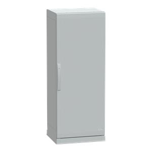 Floor standing encl.polyester vers.PLAZ w/plinth open bottom 1250x500x420 IP54