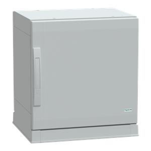 Floor standing encl.polyester vers.PLAZ w/plinth open bottom 500x500x420 IP54