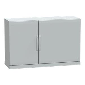 Floor standing encl.polyester vers.PLAZ w/plinth open bottom 750x1250x420 IP54