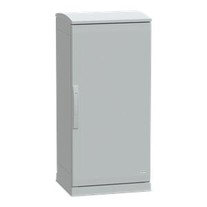 Floor standing encl.polyester vers.PLAZT w/open plinth+canopy 1000x500x420 IP44