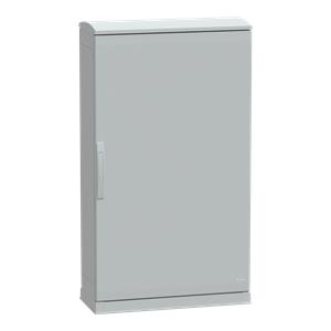 Floor standing encl.polyester vers.PLAZT w/open plinth+canopy 1250x750x320 IP44