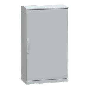 Floor standing encl.polyester vers.PLAZT w/open plinth+canopy 1250x750x420 IP44