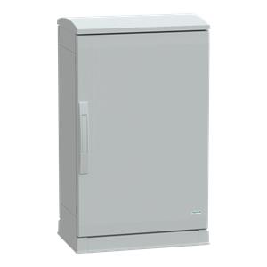 Floor standing encl.polyester vers.PLAZT w/open plinth+canopy 750x500x320 IP44