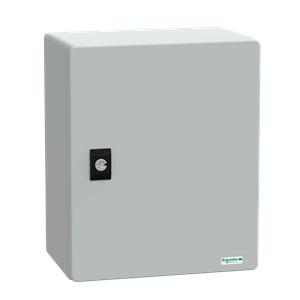 wall-mounting encl. polyester monobloc IP66 H308xW255xD160mm+metal mount.plate