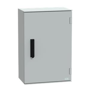 wall-mounting enclosure polyester monobloc IP66 H647xW436xD250mm 3points lock