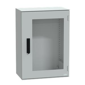 wall-mounting encl. polyester monobloc IP66 747x536x300mm 3p.lock glazed door