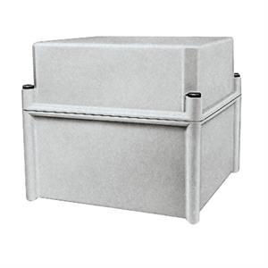 PLS box, polyester rear, opaque PC cover IP66 27x36x23cm