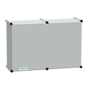PLS box, polyester rear, polyester cover IP66 36x54x18cm
