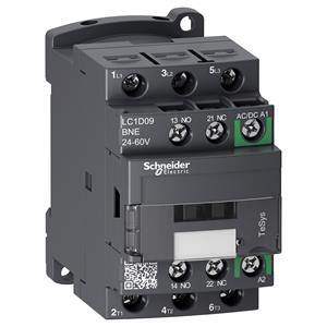TeSys D contactor 3P 9A AC-3 up to 440V coil 24-60V AC/DC