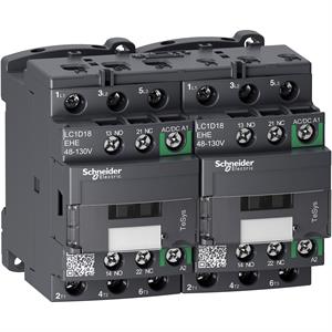 TeSys D reversing contactor - 3P - <= 440 V - 18 A AC-3 - 48...130 V AC/DC coil