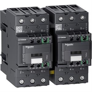 TeSys D reversing contactor - 3P - <= 440 V - 65 A AC-3 - 100...250 V AC/DC coil