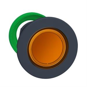 Botão iluminado flush laranja