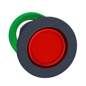 Flush mounted red luz piloto head for intecim al led