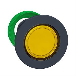 Flush mounted yellow luz piloto head for intecim al led