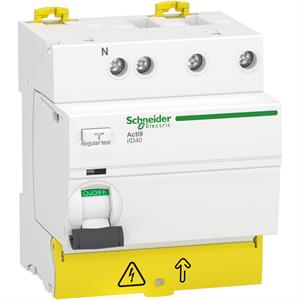 Interruptor diferencial, Acti9 iID40, 3P+N, 40 A, 30 mA, tipo AC
