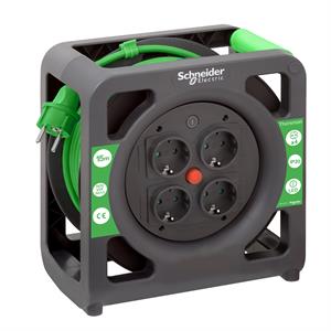 Thorsman - Cable reel 15m HO5VVF 3G1.5 IP20 Schuko