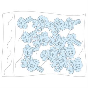 20 parafusos+porcas estrutura Prisma P