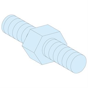 4 espacadores hexa a=9mm M5