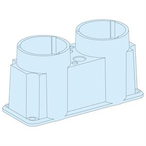 PPC membrana G IP55, 2 entradas 8a67mm2