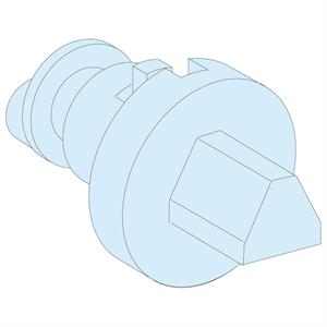 canhao triangulo macho IP55 7mm