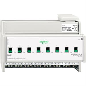 MODULO ATUADOR ON/OFF KNX REG-K/8X230/16 COM ACIONAMENTO MANUAL