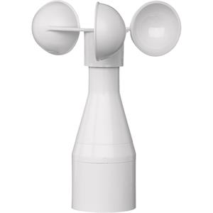 Sensor de vento com interface de 0-10 V e aquecimento, branco polar