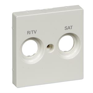 M-Elegance - Centro de tomada R/TV-SAT - Branco brilhante
