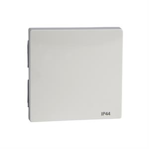 M-Elegance - Tecla simples - IP44 - Branco brilhante