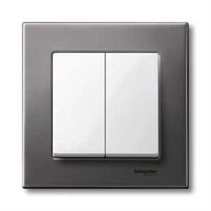 M-Elegance - Tecla dupla - Branco brilhante