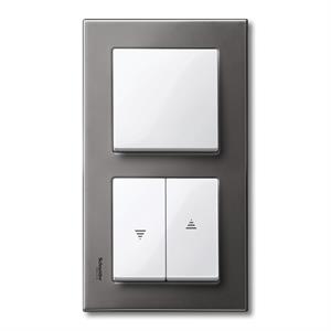 M-Elegance - Quadro 2 elementos - Metal cinzento