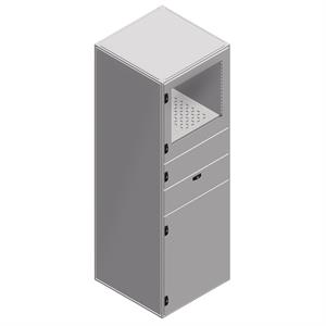 Spacial SF PC rack enclosure - assembled - 1800x600x600 mm