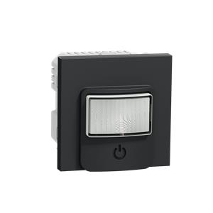 Detector de movimento com interruptor, Unica, 10A, Antracite