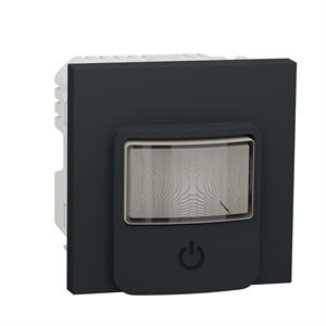 Nova Unica - Sensor de movimento Wiser com interruptor - 10A - Antracite