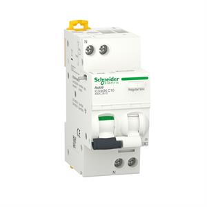 Acti9 iCV40N - disjuntor diferencial - 1P+N - 10A - C - 6000A - 30mA - tipo A