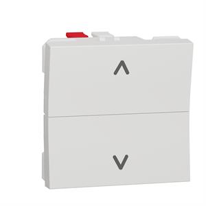 Botão de pressão de estores, Unica, 6A, Branco