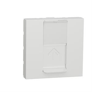 Tomada RJ45, Unica, Cat. 5E UTP, c/porta-etiqueta e aba de proteção, Branco
